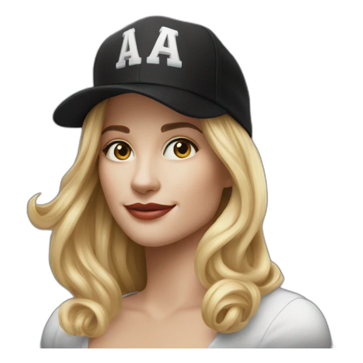 A woman photograph Witherspoon au black cap and a dslr sticker