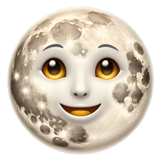 phases of the moon: full moon sticker