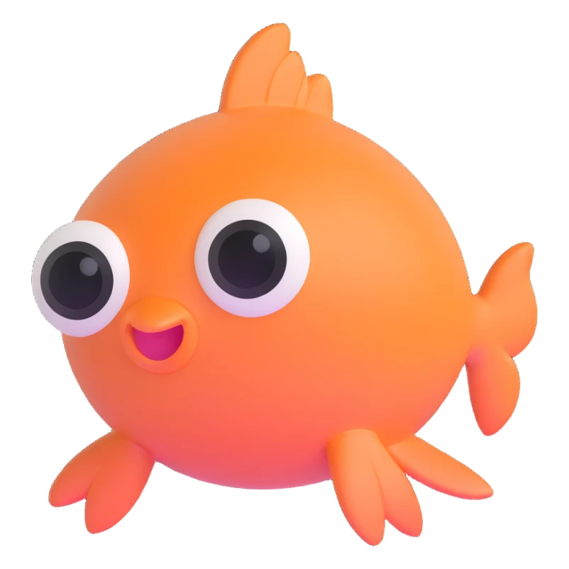 extremely cute creature with big watery eyes sticker