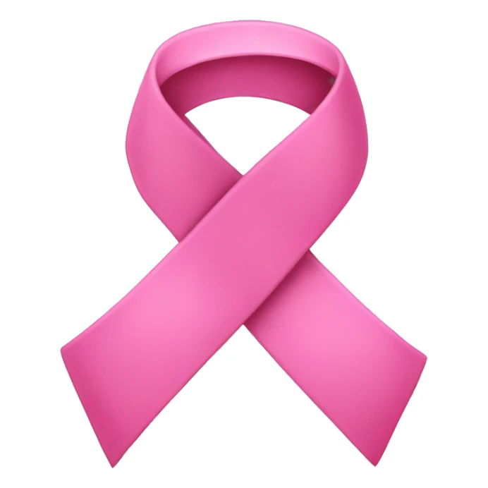 Pink ribbon cancer sticker