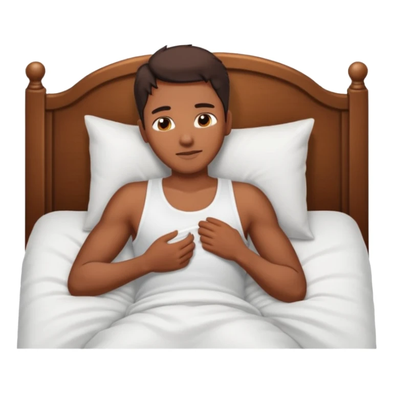 Masculine woman spooning in bed sticker