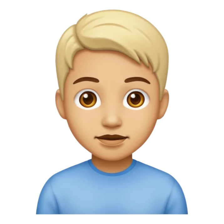 realistic portrait of light skin sticker