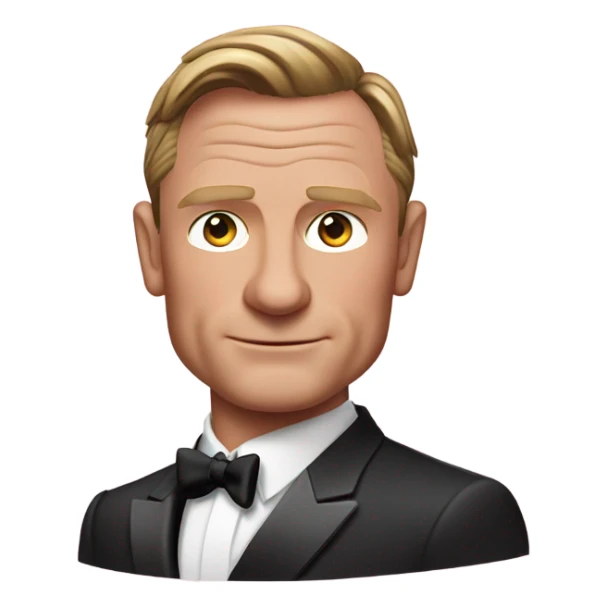 Daniel Kraig james bond in pink suit sticker