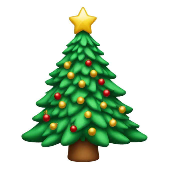 Christmas tree sticker