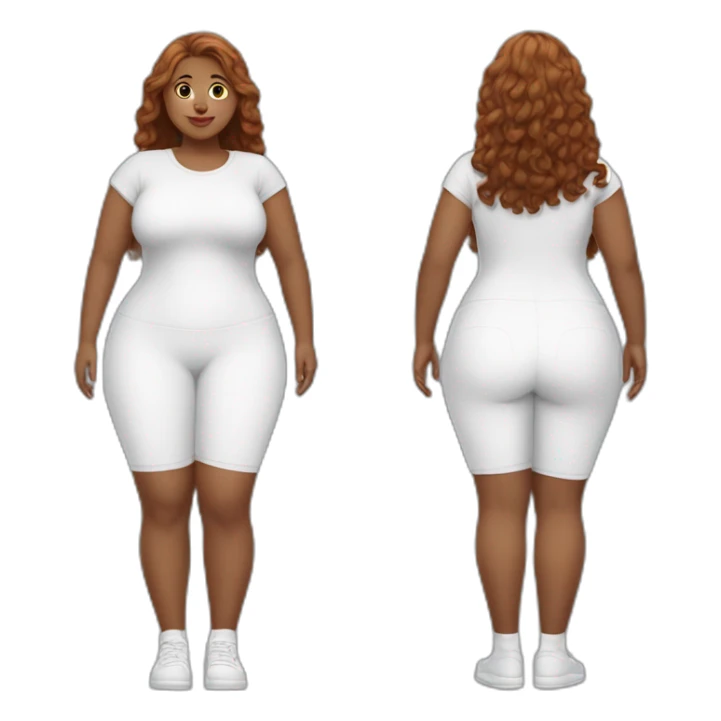 full body curvy-beauty-long-white-socks both sides sticker