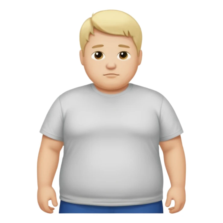 fais le blond gros sans muscle sticker