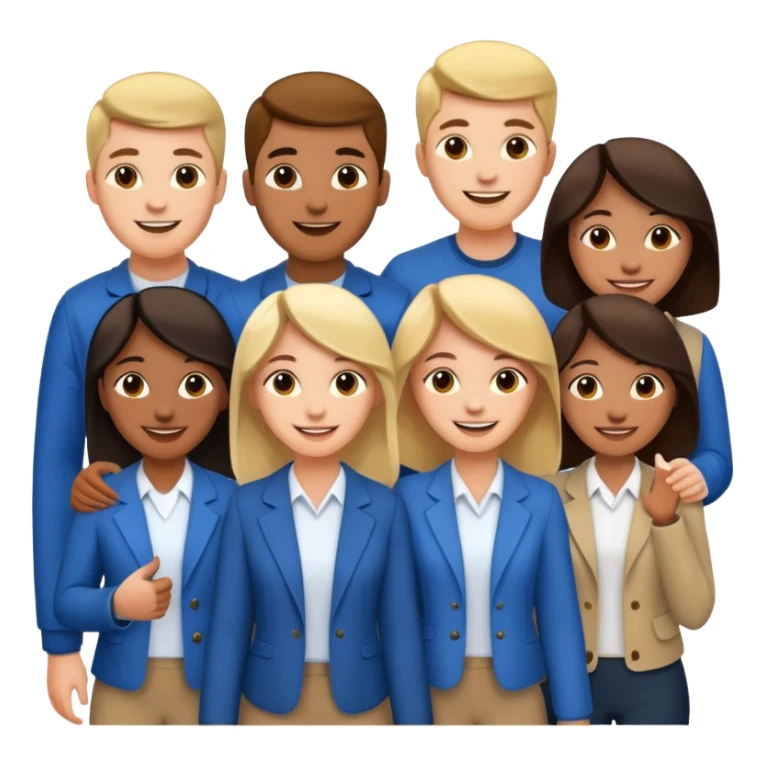 Please create an image of young people departing overseas for employment. sticker