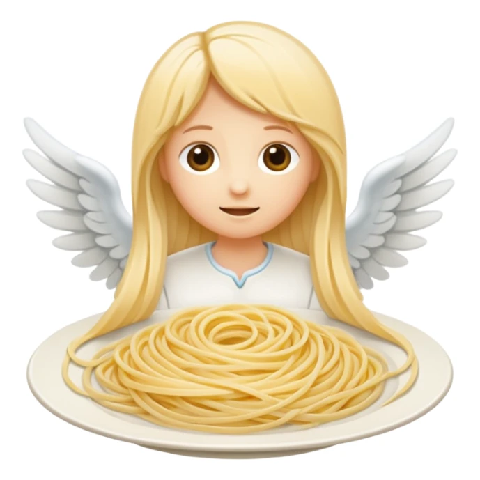 angel hair pasta sticker