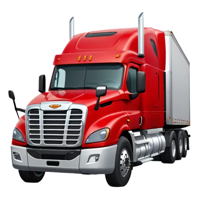 Cattle Truck - Freightliner Cascadia (Model Year: 2021) (Iconic colour: Red) sticker