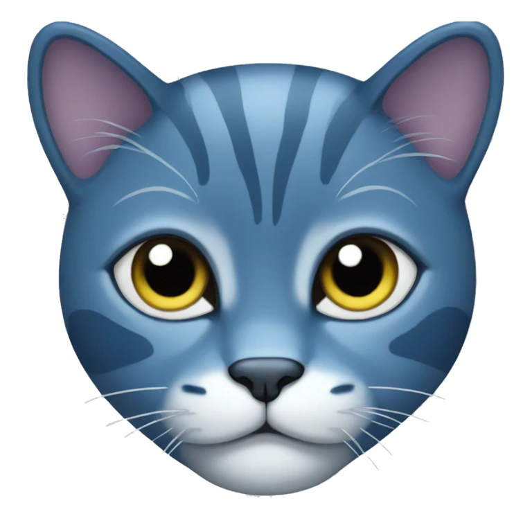 Blue cat sticker