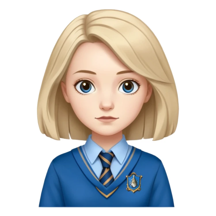 Gemma Padley is Penelope Clearwater in harry potter, wear hogwarts Ravenclaw uniform sticker