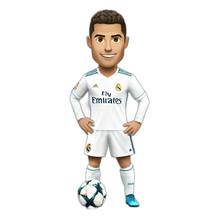 cristiano ronaldo at real madrid sticker