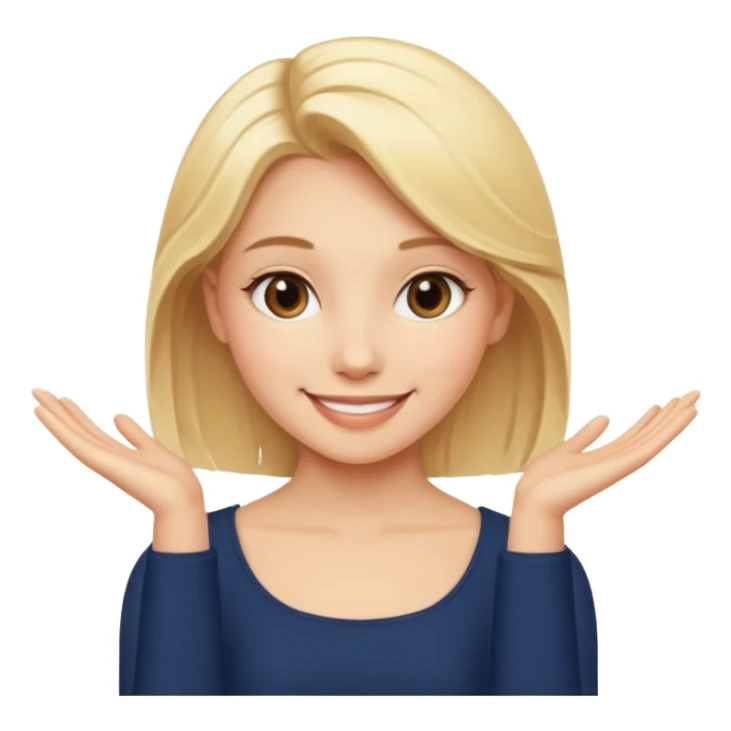 blonde girl in a graceful pose posing for the camera sticker