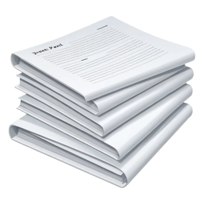 Pile of patent papers sticker