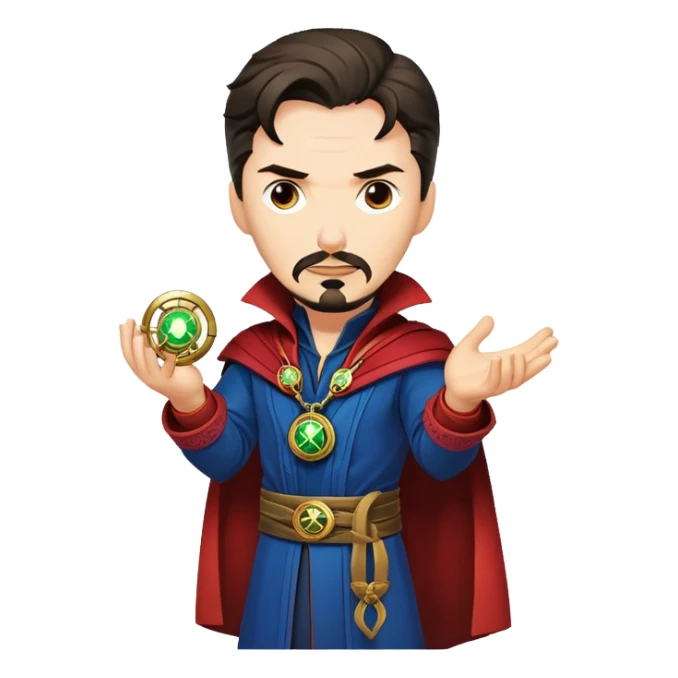 Doctor Strange with Eye of Agamotto amulet sticker