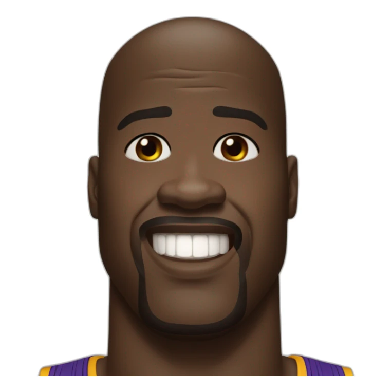 Shaquille O’Neal funny face sticker