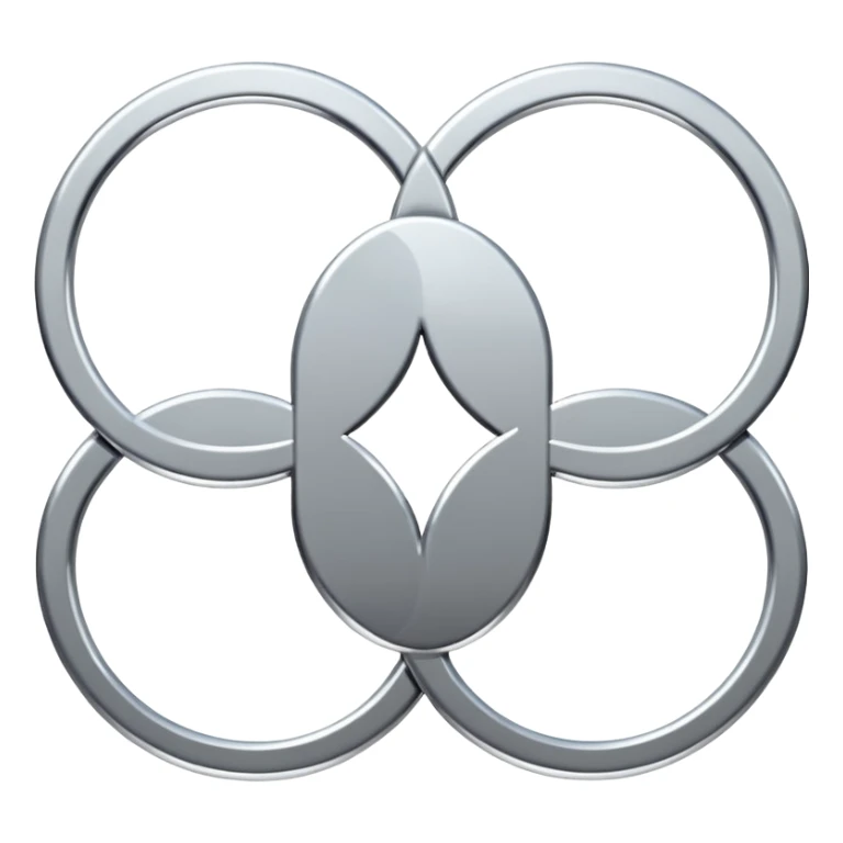 4 circles that looks like audi logo sticker