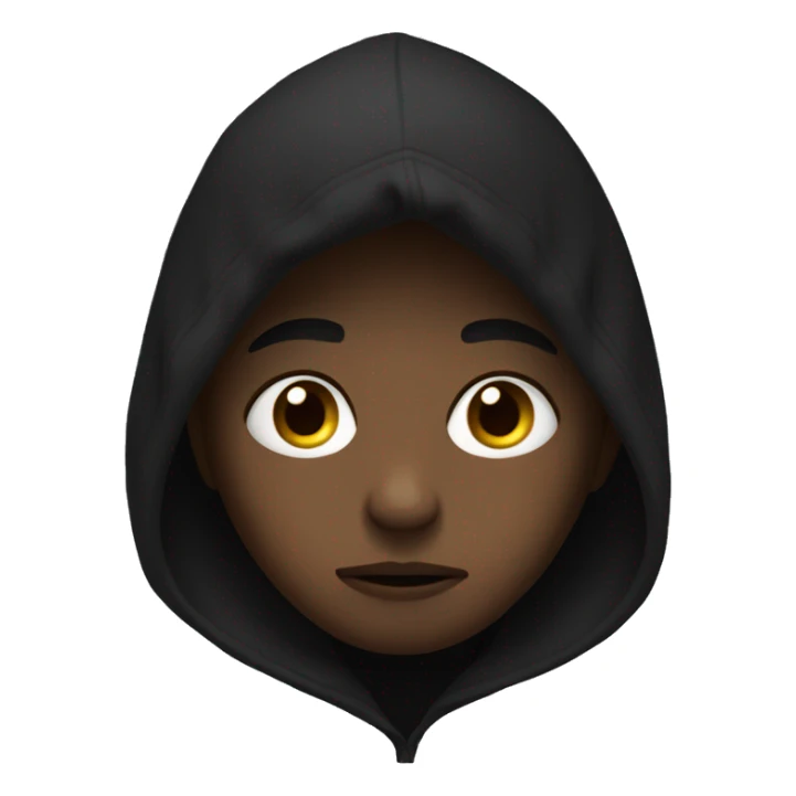 sad boy in black hoodie sticker