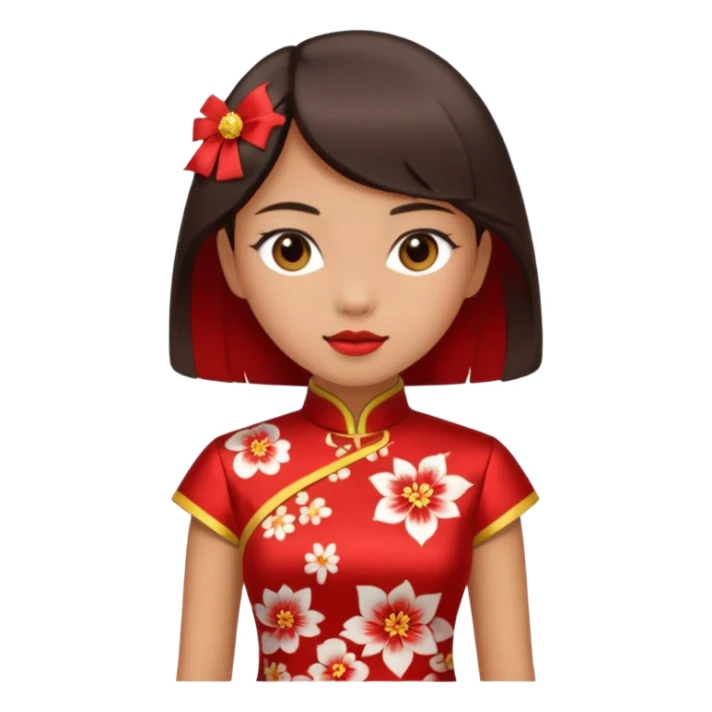 cheongsam girl sticker