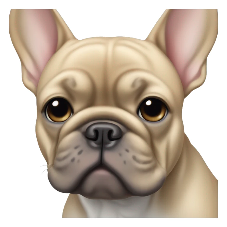 Blue and tan French bulldog sticker