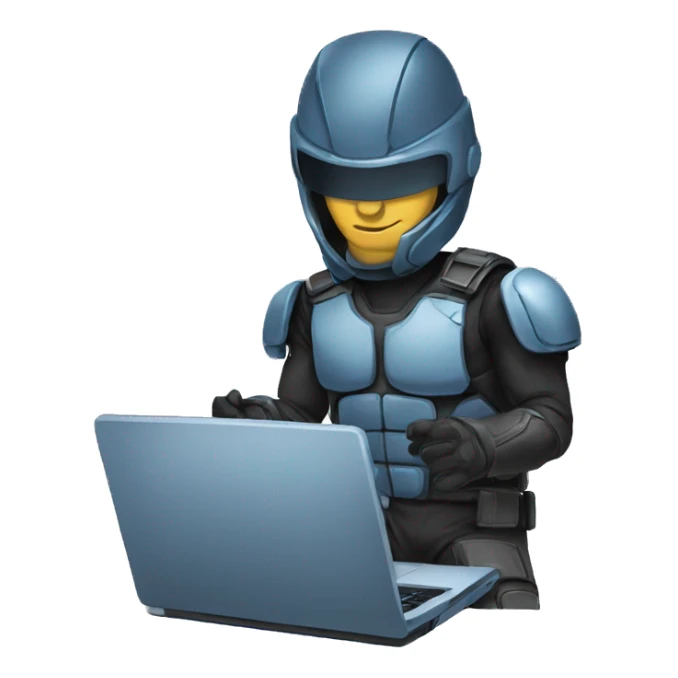 cybersportsman with laptop sticker