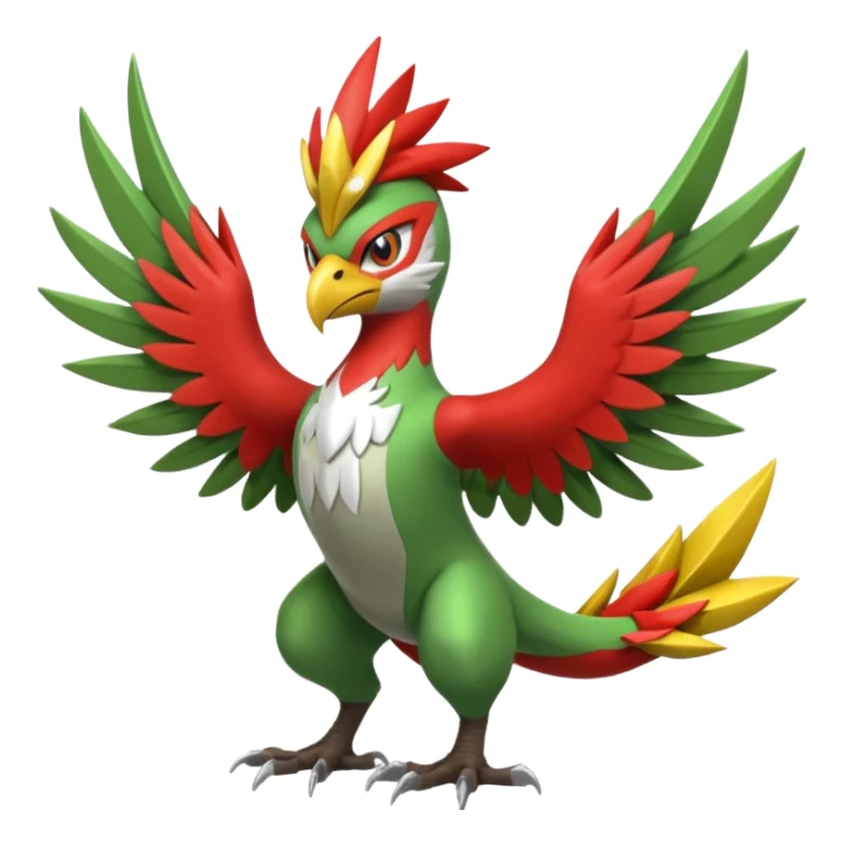 Blaziken-Sceptile-Hawlucha-fusion sticker