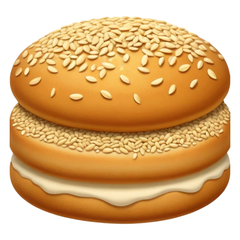 poğaça with sesame seeds on top, soft and fluffy look sticker