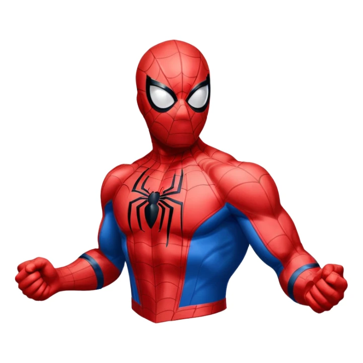 Spider-Man superhero in classic red and blue costume sticker