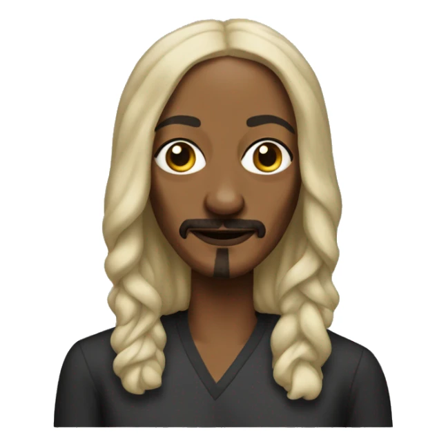 snoop dog as a white woman sticker