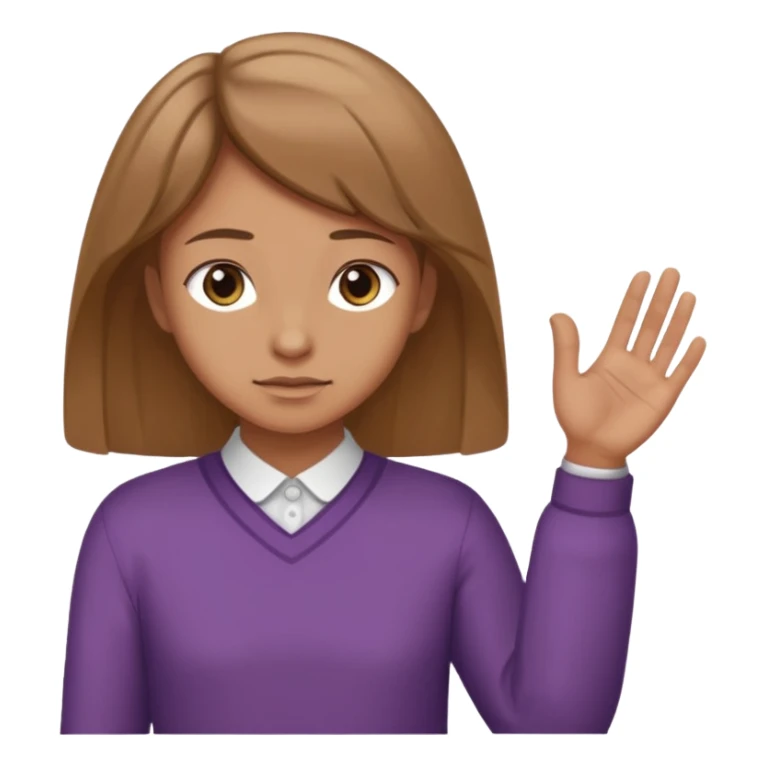 Like the left hand in horizontal and one hand bows for respecting someone  sticker