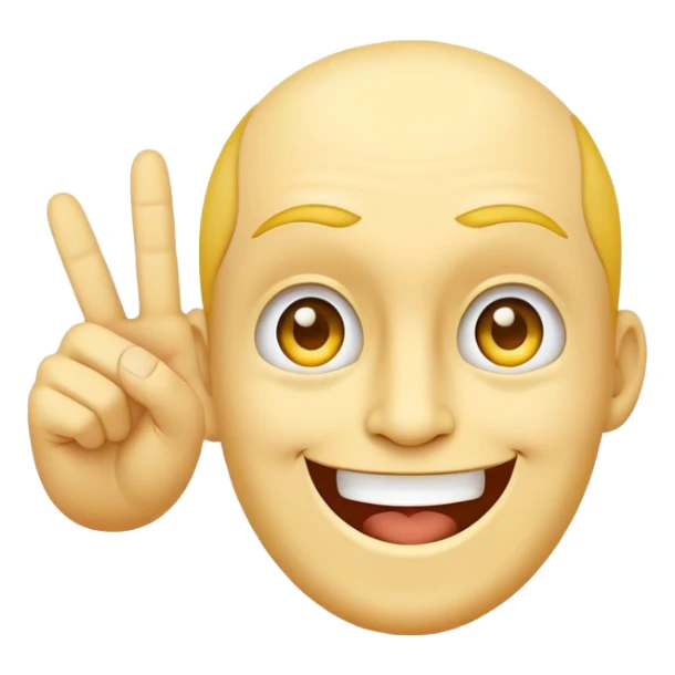 classic yellow face with a mischievous grin holding up the middle finger sticker