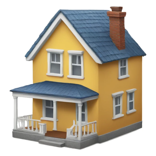 House with for sale sign sticker