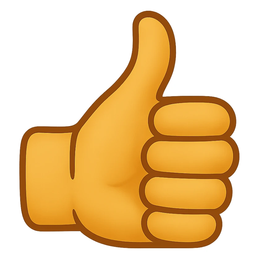 thumbs up emoji sticker