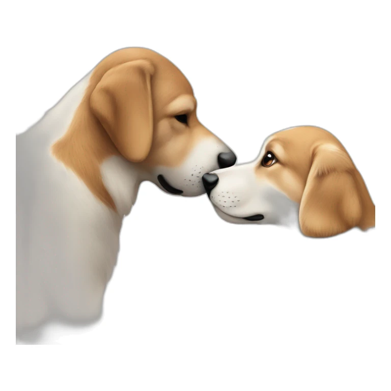 Nose to nose Mutter und sohn, eskimokuss sticker