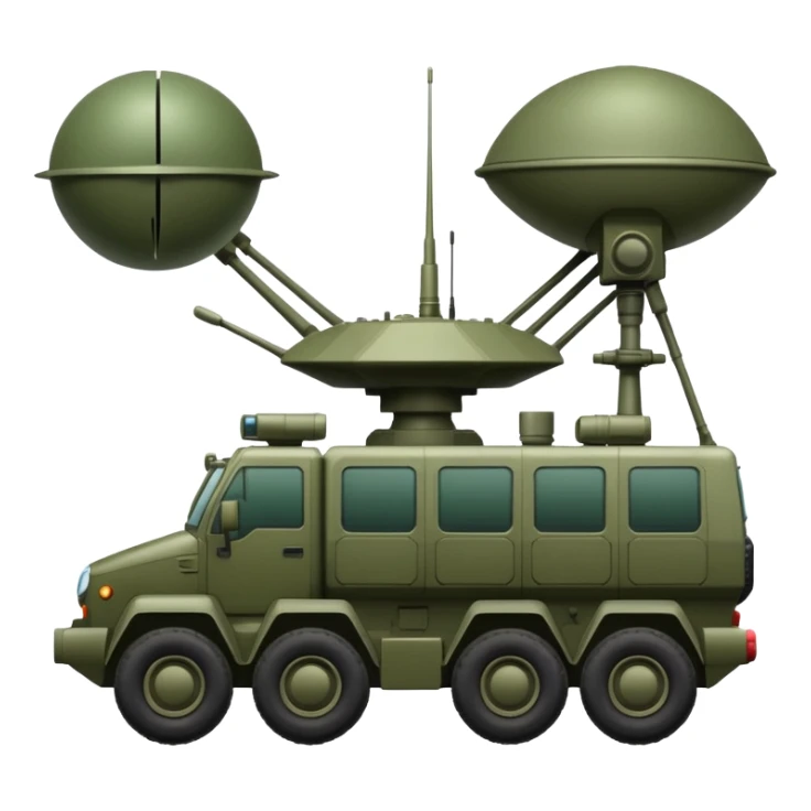 vehicle with electronic warfare equipment sticker