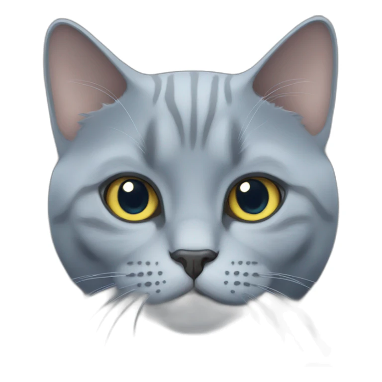 british blue cat sticker