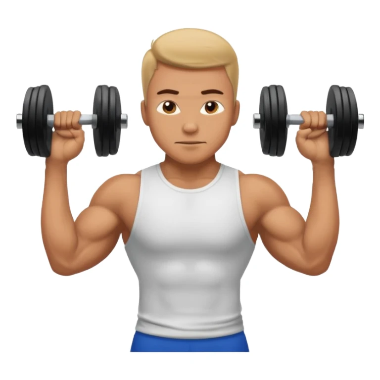 guy working out glutes with shirt on  sticker