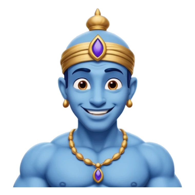 The genie from the cartoon Aladdin sticker