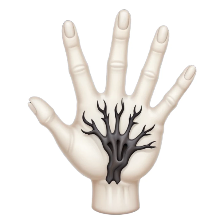 Quiero que me crees un emoji de Cosa que Addams sticker