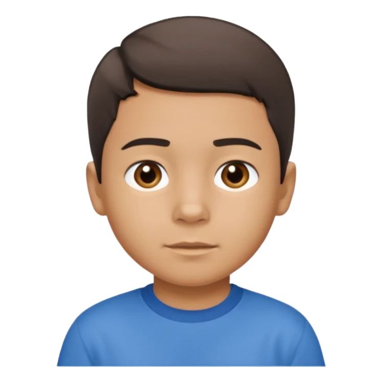 Hispanic boy, 9 years old, short hair sticker