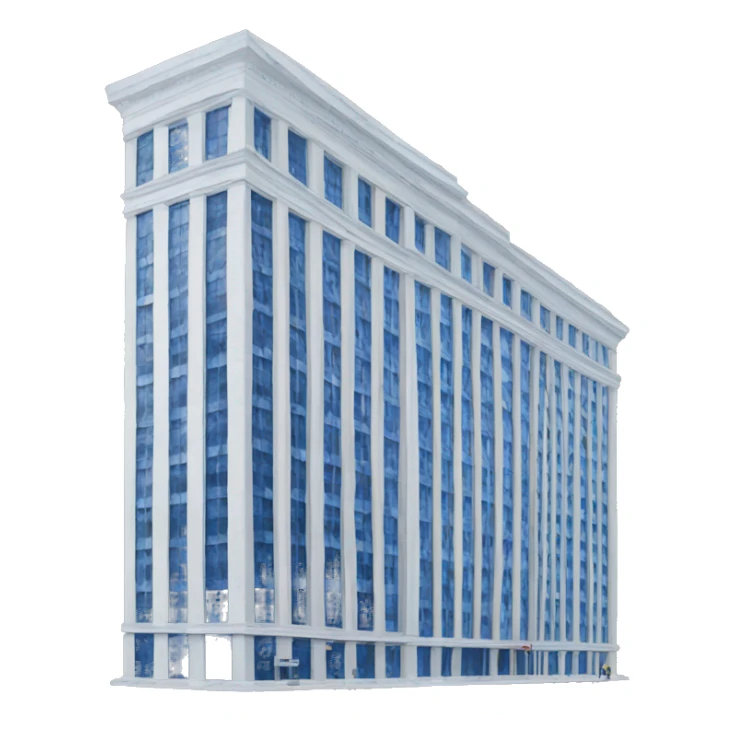 blue and white bank building, chase building sticker