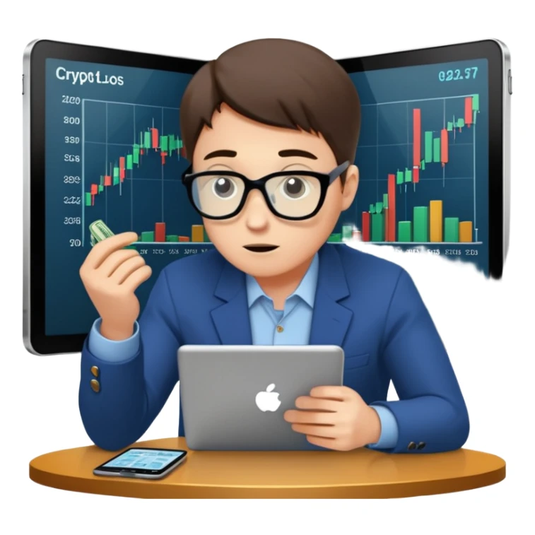 Mach mir eine klare strategie im crypto trading sticker
