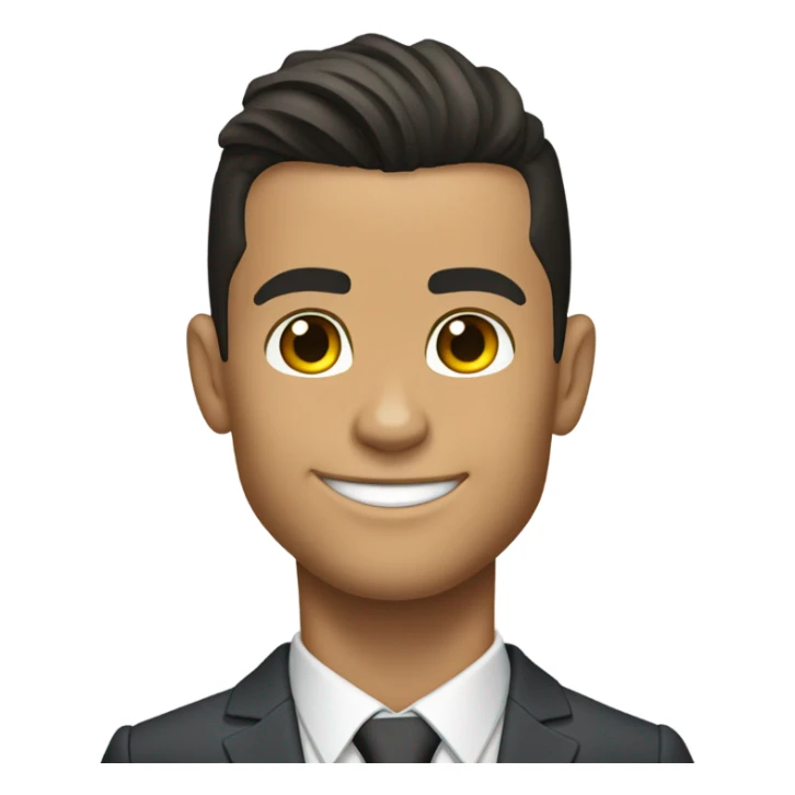 cristiano ronaldo with suit sticker