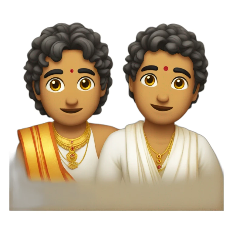 Krishna, subadra and balram they are together sticker