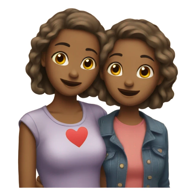 Two girls in love  sticker