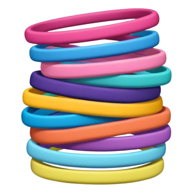 hair tie for tying hair，colourful，两三根叠在一起，不要一大堆 sticker