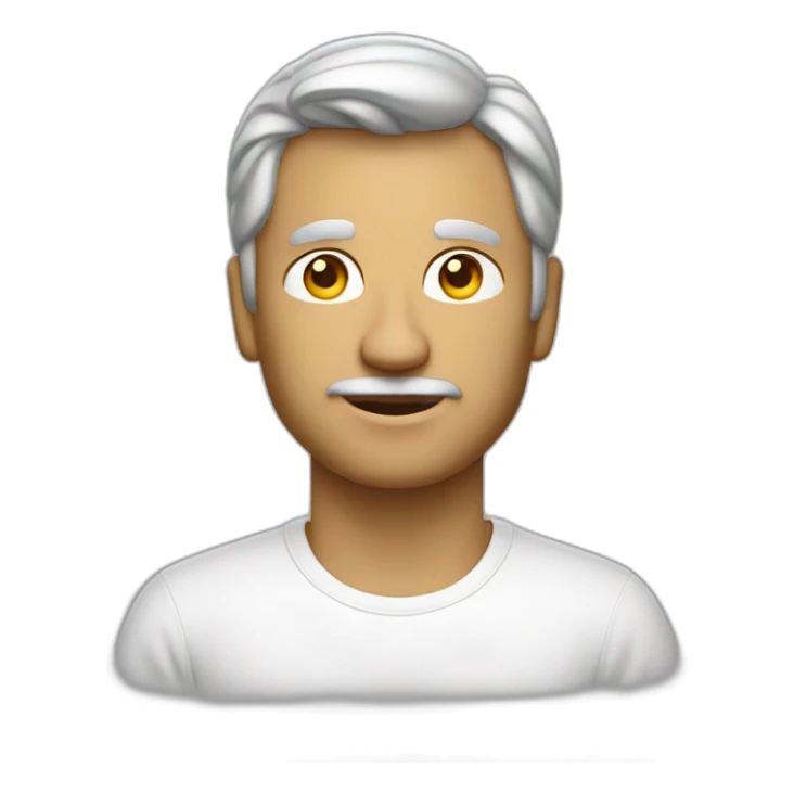 ex chief designer of apple with white t shirt sticker