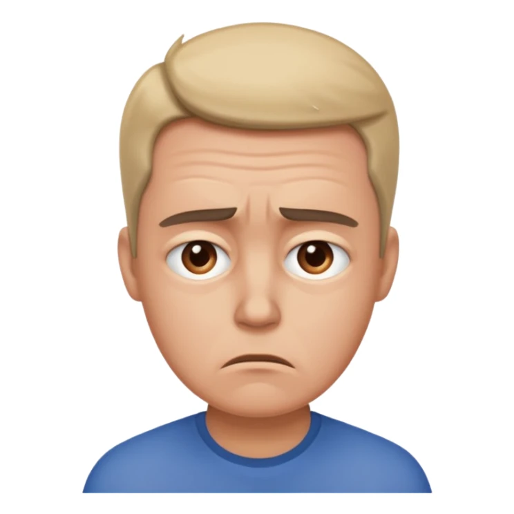 A person worried about money. sticker