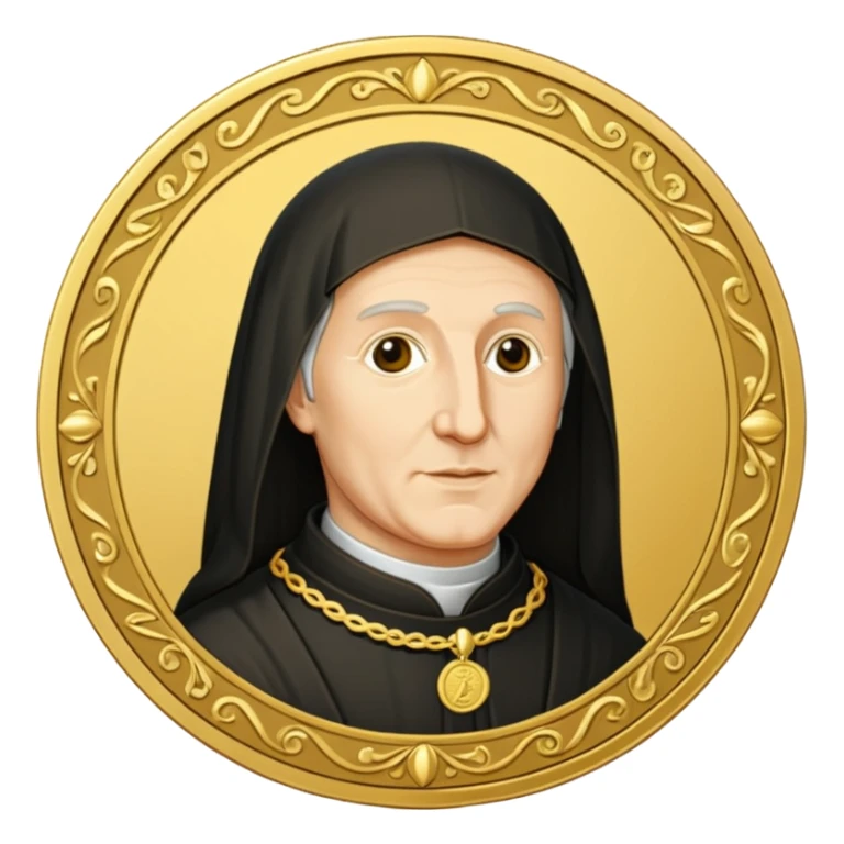 Create me a startup logo for an accounting startup inspired by Luca Pascioli the father of accounting sticker