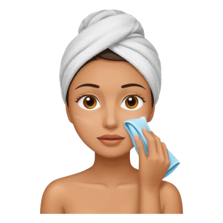 a woman who cleans her face sticker